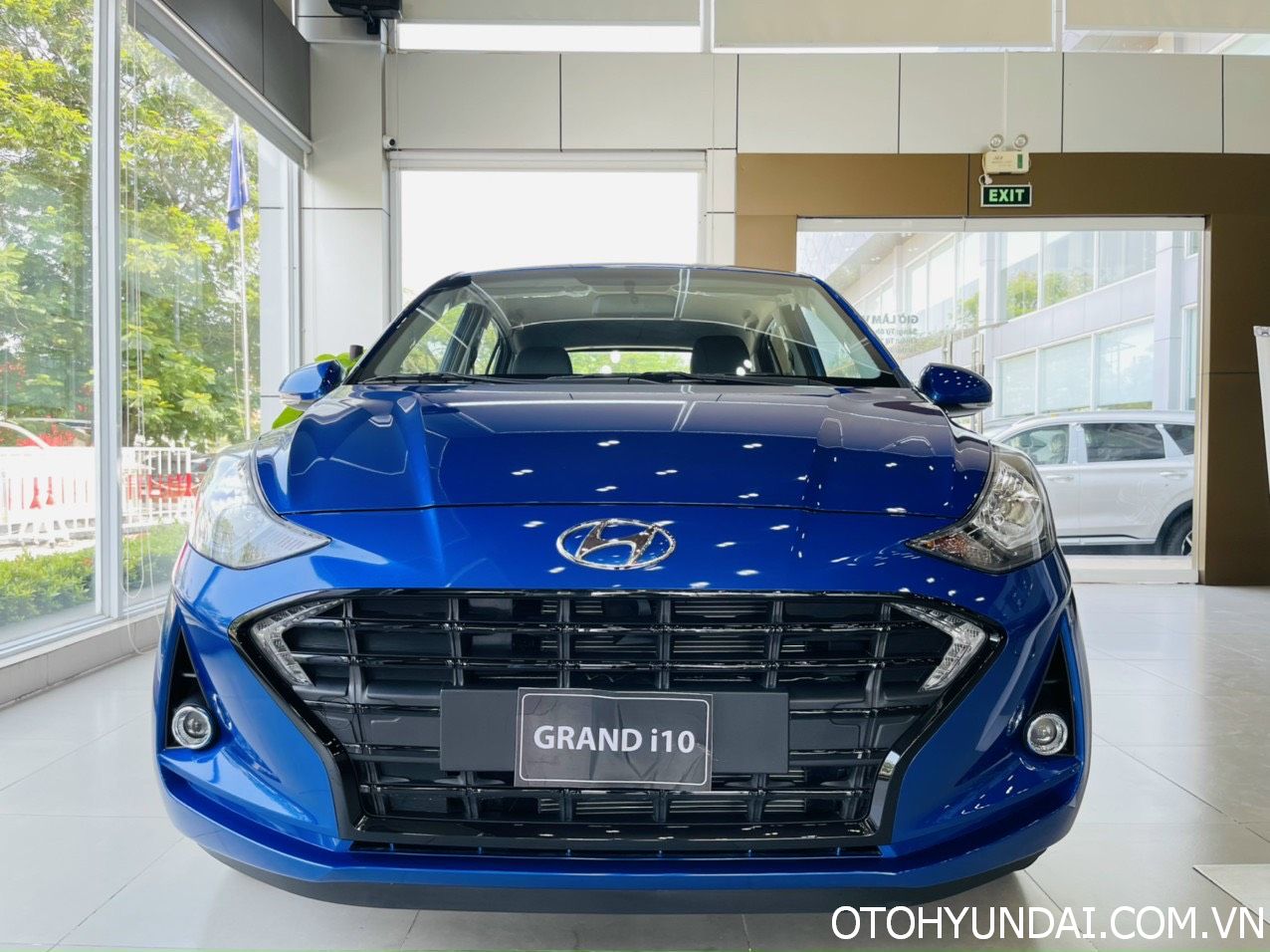 Hyundai Grand i10 màu xanh | ngoại thất xe hyundai grand i10 màu xanh