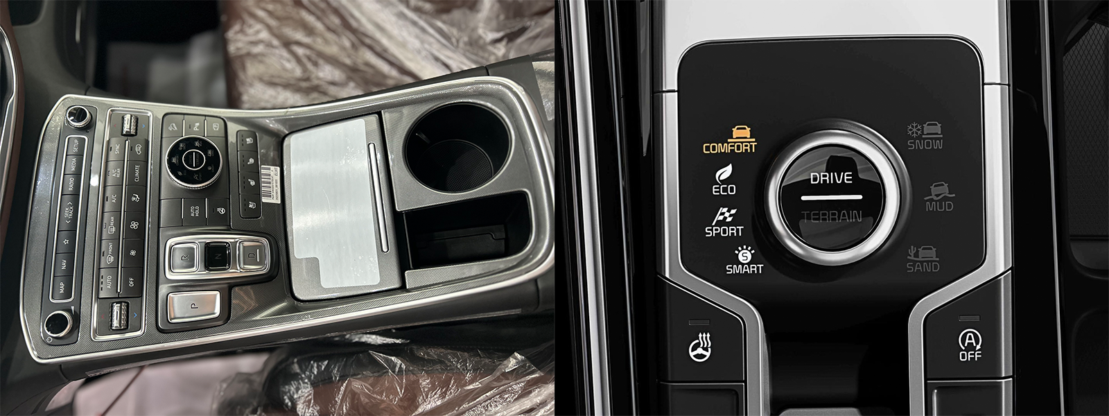 các tính năng trên xe Hyundai SantaFe và KIA Sorento