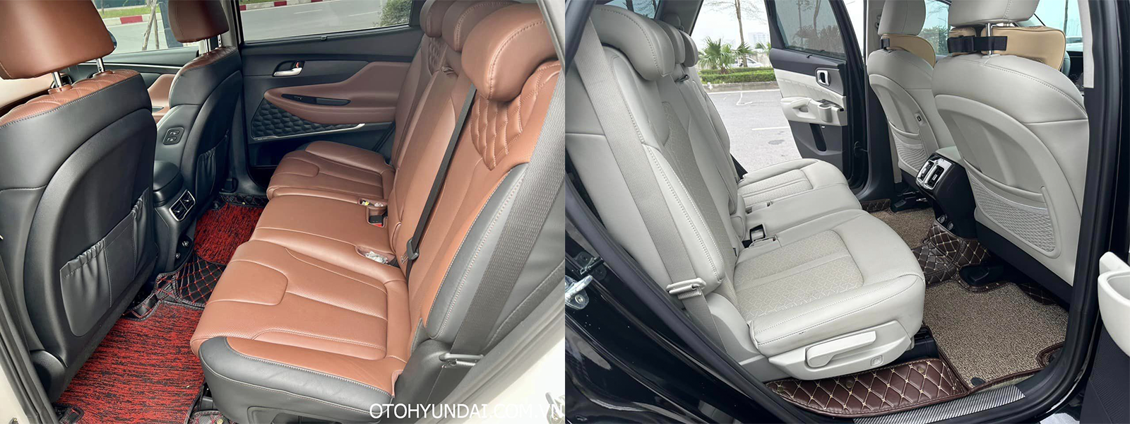 Khong gian xe Santafe va sorento