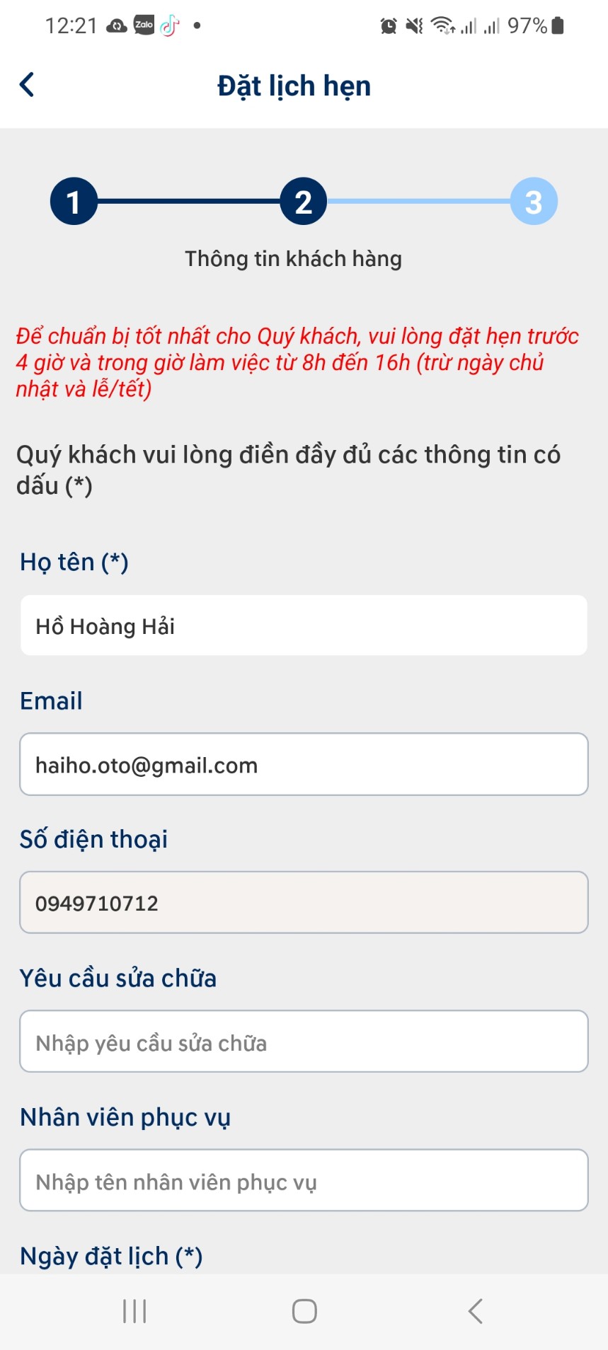 Bảo dưỡng xe ô tô Hyundai tại Hồ Chí Minh đặt lịch bảo dưỡng qua ứng dụng Hyundai me